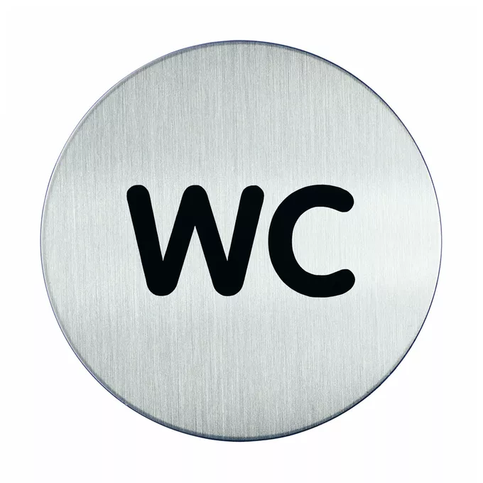 Tabliczka Ø83 &quot;WC&quot;