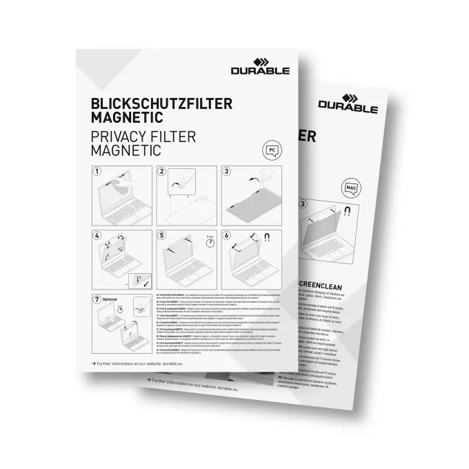 FILTR PRYWATYZUJĄCY DURABLE MAGNETIC Z MAGNETYCZNYM MOCOWANIEM I ETUI OCHRONNYM