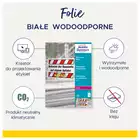 Białe folie wodoodporne kolorowe laserowe