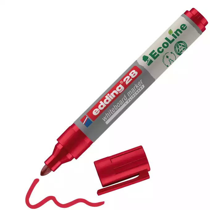 MARKER DO TABLIC E-28 EDDING ECOLINE, 1,5-3 MM, CZERWONY