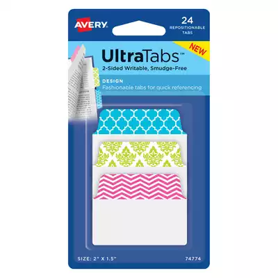 Ultra Tabs - samoprzylepne zakładki indeksujące, 50,8 x 38,1 mm