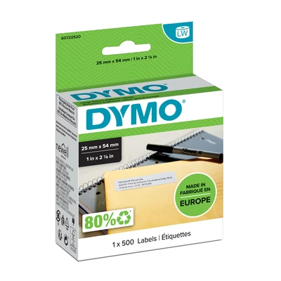 ETYKIETA DYMO 25X54 BIAŁA 500SZT