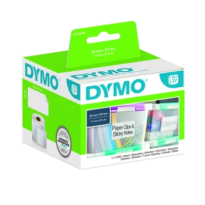 ETYKIETA DYMO 57X32 BIAŁA 1000SZT