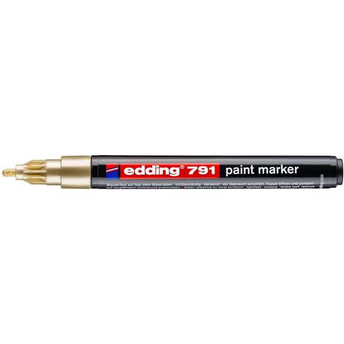 Marker olejowy Edding 791 złoty 1-2 mm