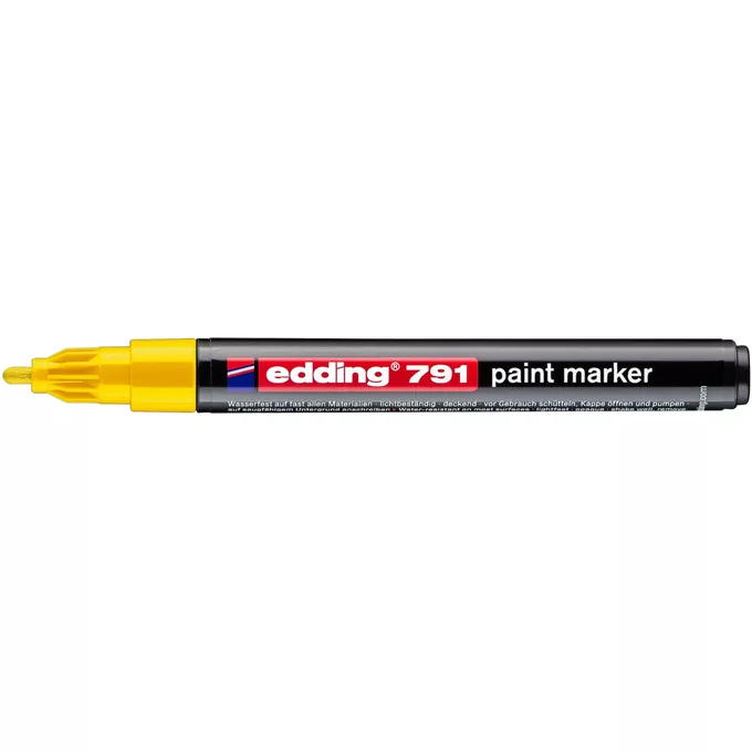 Marker olejowy Edding 791 żółty 1-2 mm