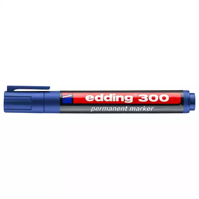 Marker pernamentny Edding 300 okr. koń. niebieski