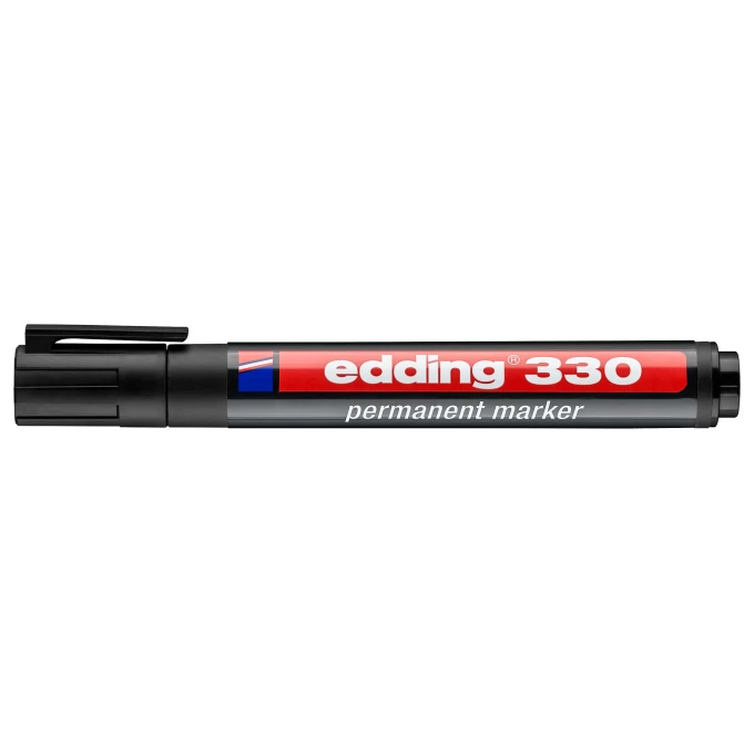 Marker pernamentny Edding 330 ścię. koń. czarny