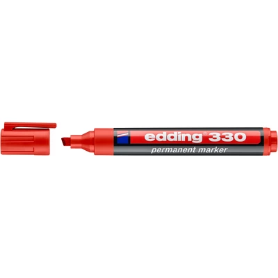 Marker pernamentny Edding 330 ścię. koń. czerwony