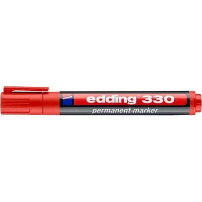 Marker permanentny Edding 330 ścię. koń. czerwony