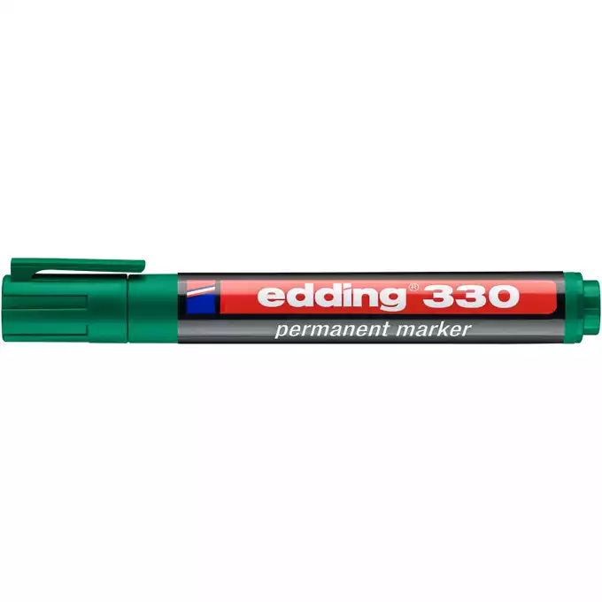 Marker pernamentny Edding 330 ścię. koń. zielony