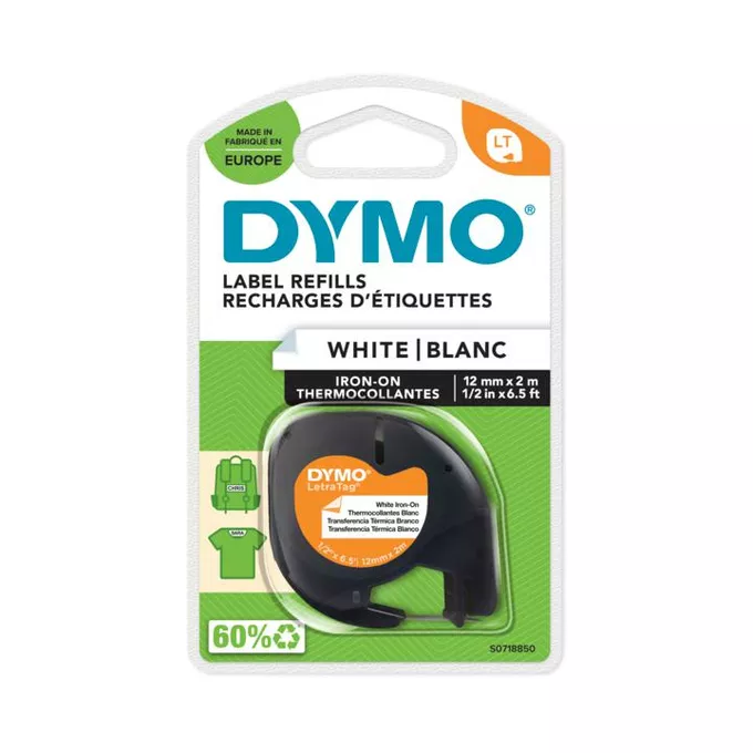 DYMO LT Taśma papierowa do wprasowania 12mm x 2m