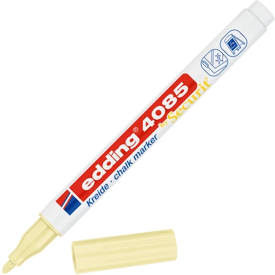 MARKER KREDOWY E-4085 EDDING, 1-2MM, PASTELOWY ŻÓŁTY