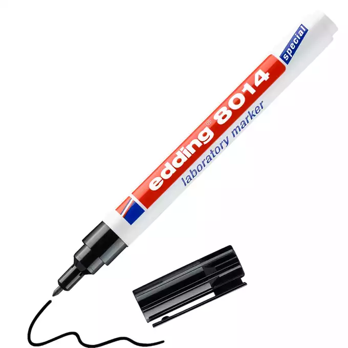 MARKER LABORATORYJNY E-8014 EDDING, 1MM, CZARNY