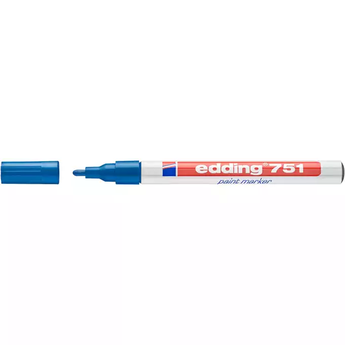 MARKER OLEJOWY E-751 EDDING, 1-2 MM, NIEBIESKI