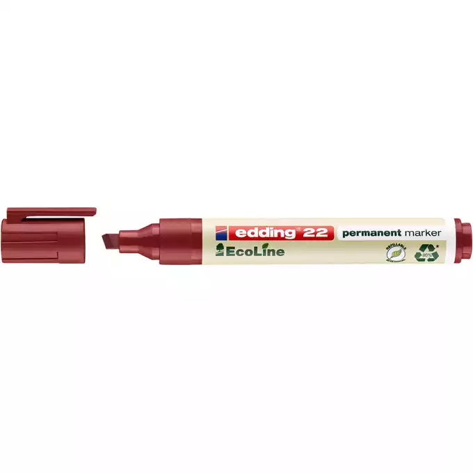 MARKER PERMANENTNY E-22 EDDING ECOLINE, 1-5 MM, CZERWONY