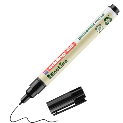 MARKER PERMANENTNY E-25 EDDING ECOLINE, 1MM, CZARNY