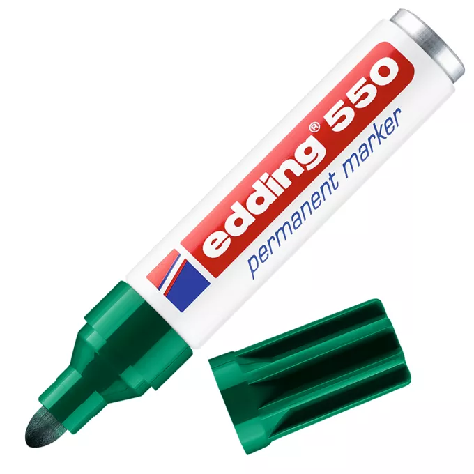 MARKER PERMANENTNY E-550 EDDING, 3-4 MM, ZIELONY