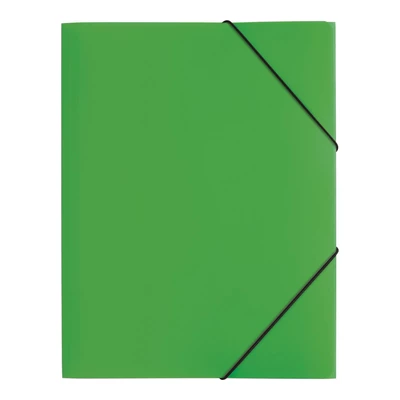 PAGNA Teczka z gumką A4 Trend PP 3 skrzydłowa, zielony